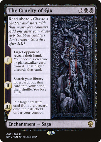 {R} The Cruelty of Gix [Dominaria United][DMU 087]