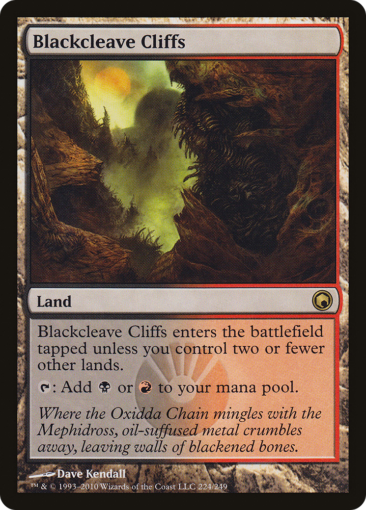 {R} Blackcleave Cliffs [Scars of Mirrodin][SOM 224]