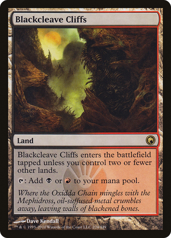 {R} Blackcleave Cliffs [Scars of Mirrodin][SOM 224]
