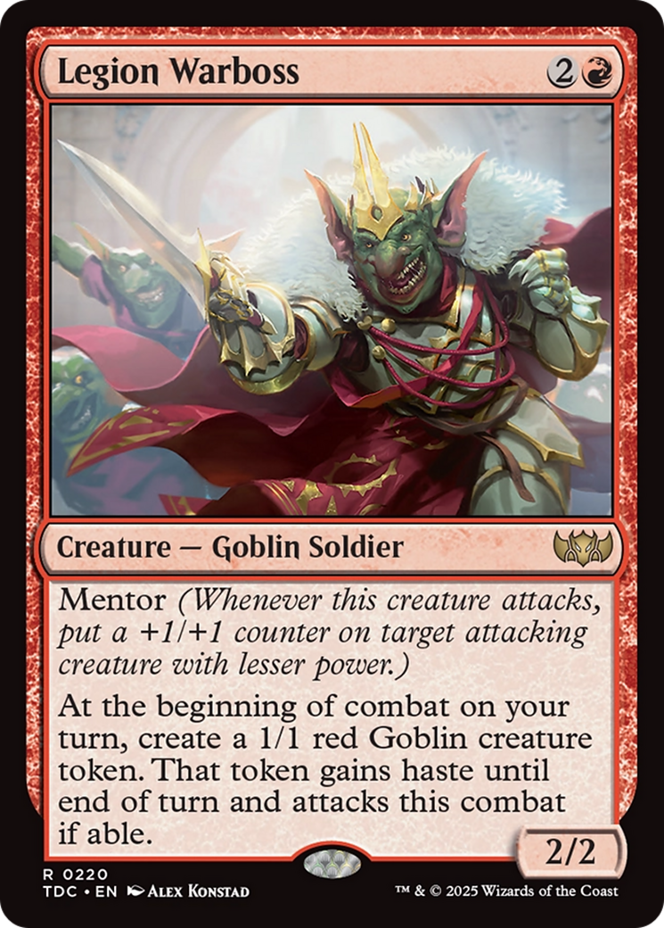 {R} Legion Warboss [Tarkir: Dragonstorm Commander][TDC 220]