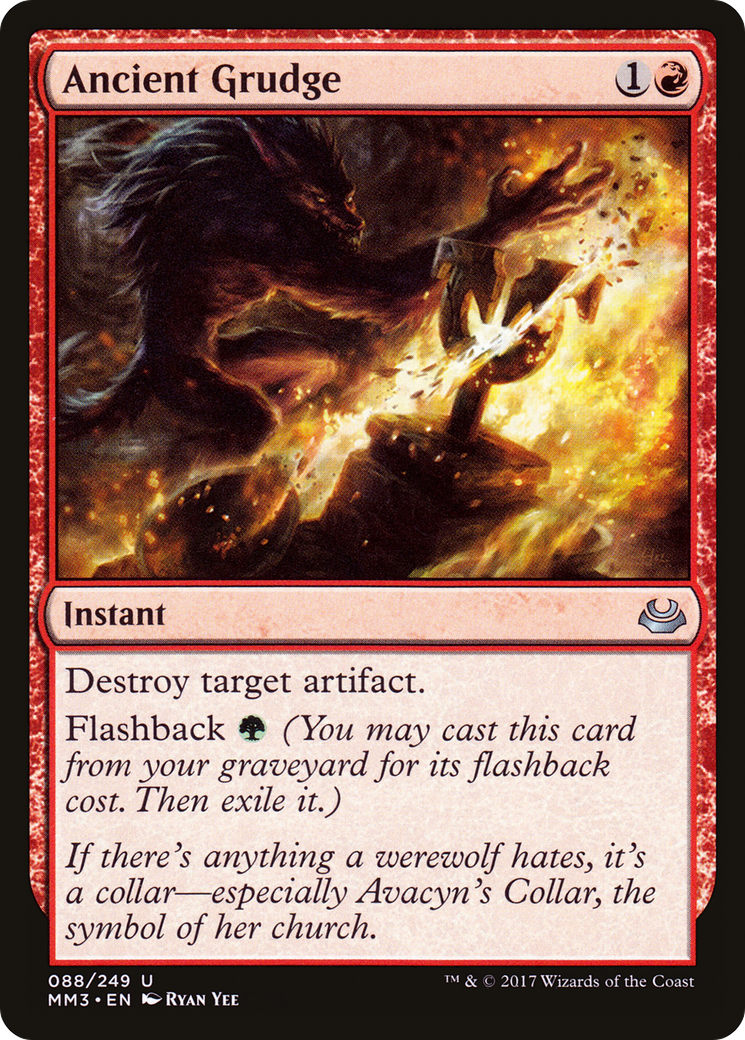 {C} Ancient Grudge [Modern Masters 2017][MM3 088]