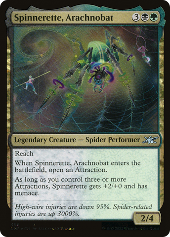 {C} Spinnerette, Arachnobat (Galaxy Foil) [Unfinity][UNF 466]