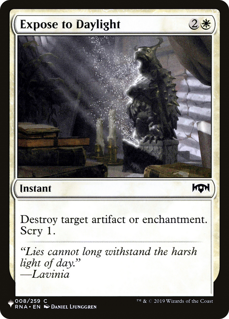 Expose to Daylight [LIST RNA-8]