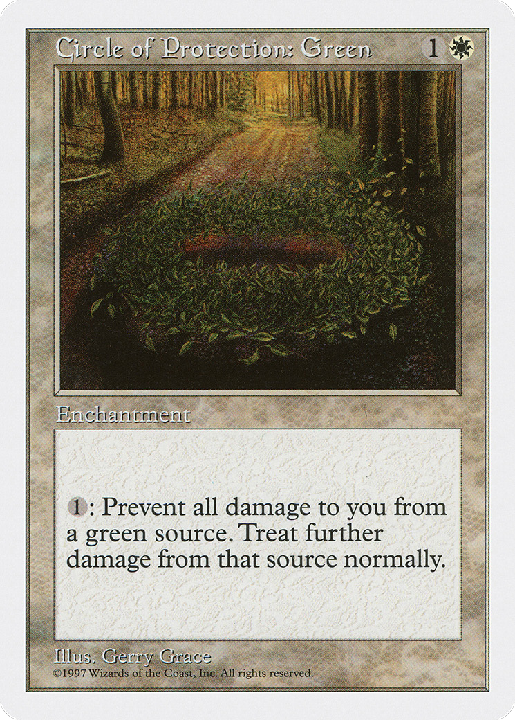 {C} Circle of Protection: Green [Fifth Edition][5ED 019]