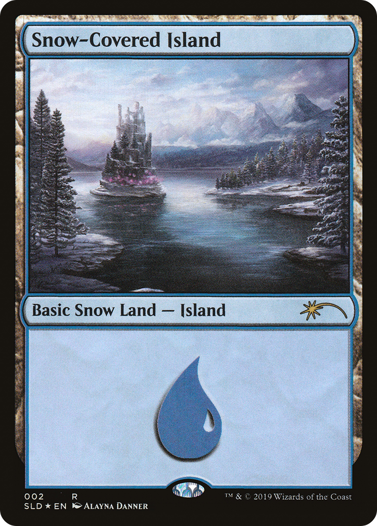 {R} Snow-Covered Island (002) [Secret Lair Drop Series][SLD 002]