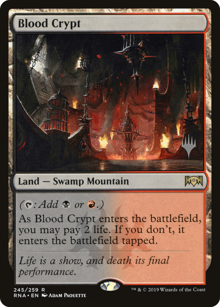 {R} Blood Crypt (Promo Pack) [Ravnica Allegiance Promos][PP RNA 245]