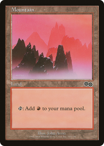 {B}[USG 345] Mountain (345) [Urza's Saga]
