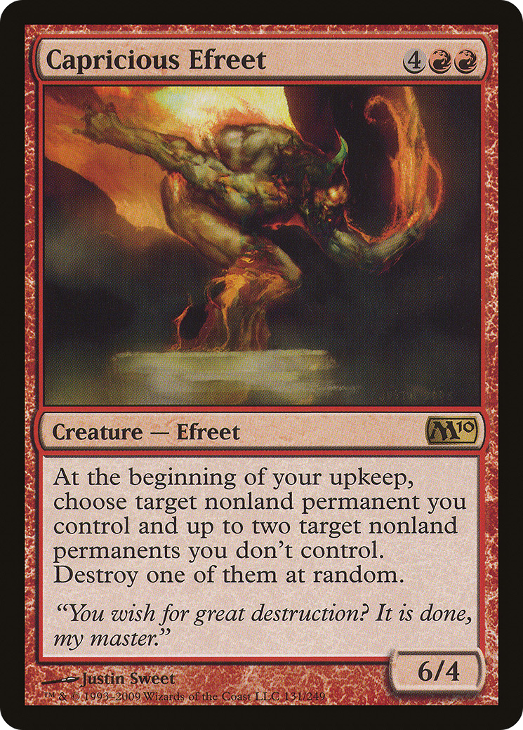 {R} Capricious Efreet [Magic 2010][M10 131] - Misty Mountain Games