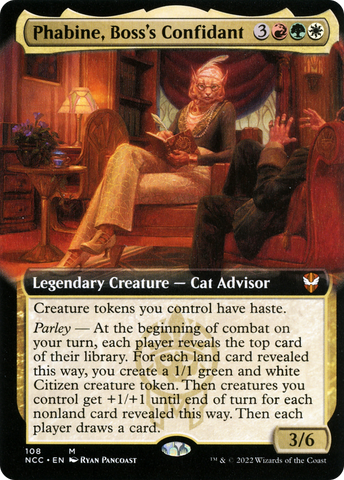 {R} Phabine, Boss's Confidant (Extended Art) [Streets of New Capenna Commander][NCC 108]