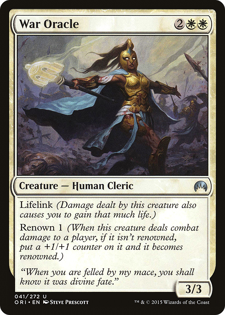 {C} War Oracle [Magic Origins][ORI 041]