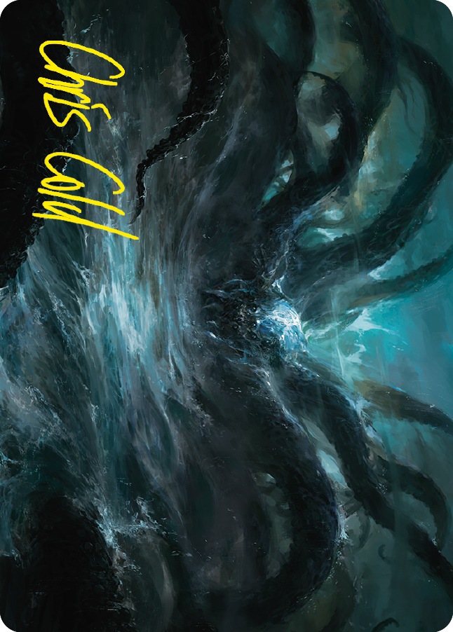 {A} The Watcher in the Water Art Card (Gold-Stamped Signature) [The Lord of the Rings: Tales of Middle-earth Art Series][GS ALTR 007]