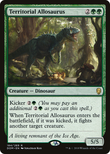 {R} Territorial Allosaurus [Dominaria][DOM 184] - Misty Mountain Games