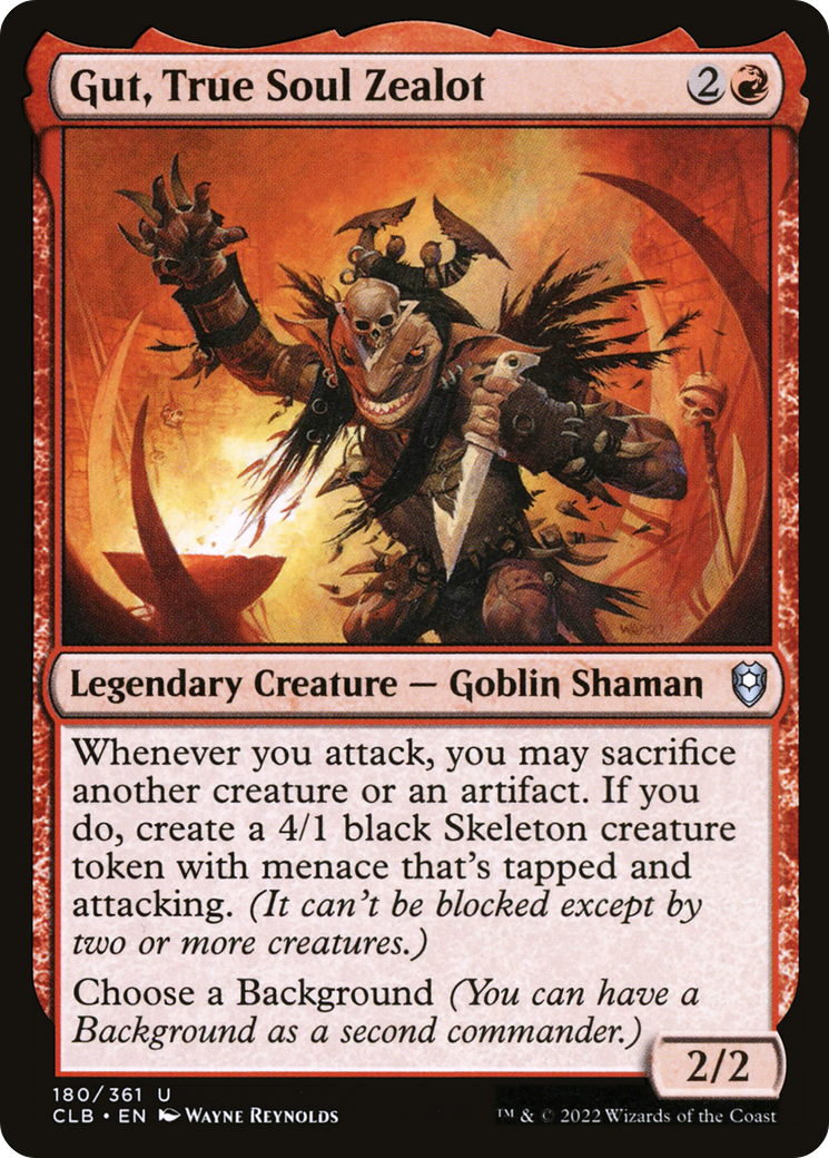 {C} Gut, True Soul Zealot [Commander Legends: Battle for Baldur's Gate][CLB 180]