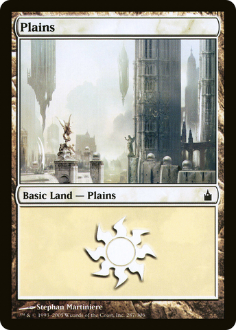 {B}[RAV 287] Plains (287) [Ravnica: City of Guilds]