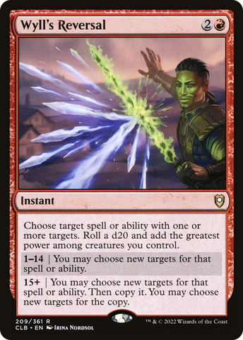 {R} Wyll's Reversal [Commander Legends: Battle for Baldur's Gate][CLB 209]