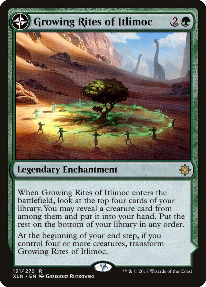{R} Growing Rites of Itlimoc // Itlimoc, Cradle of the Sun [Ixalan][XLN 191]
