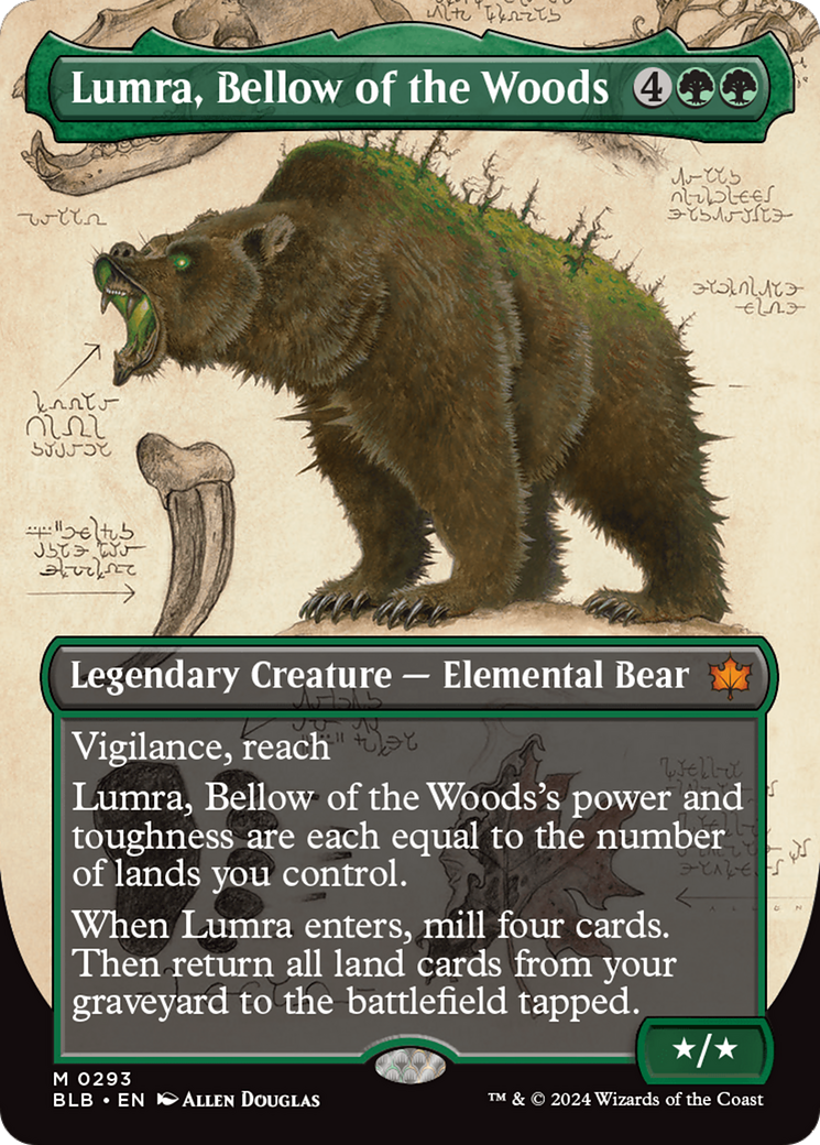 {@R} Lumra, Bellow of the Woods (Borderless) (0293) [Bloomburrow][BLB 293]