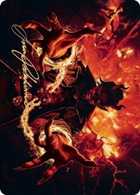 {A} Tibalt's Trickery Art Card (Gold-Stamped Signature) [Kaldheim Art Series][GS AKHM 038]