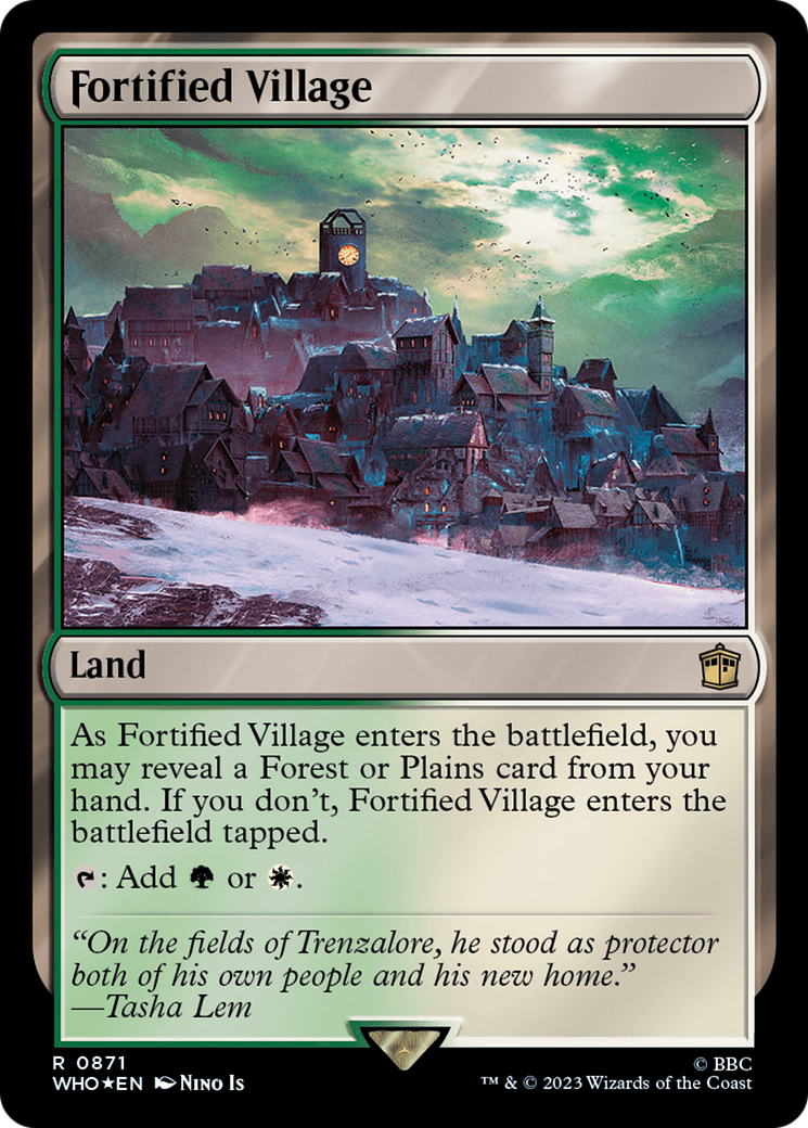 {R} Fortified Village (Surge Foil) [Doctor Who][WHO 871]