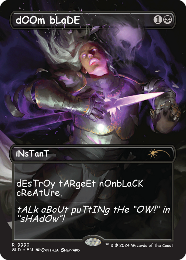 Doom Blade [SLD-9990]  (Borderless) Foil