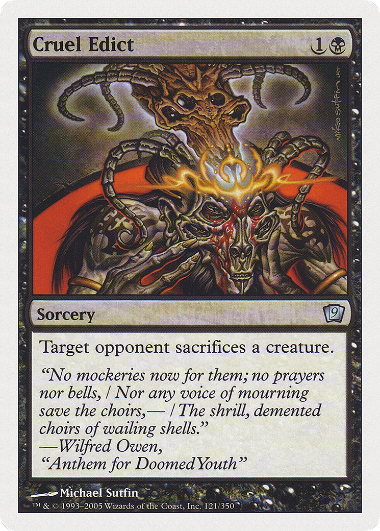 {C} Cruel Edict [Ninth Edition][9ED 121]