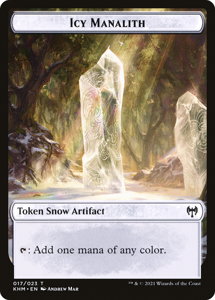 {T} Icy Manalith Token [Kaldheim Tokens][TKHM 017]