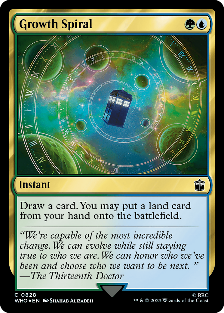 {C} Growth Spiral (Surge Foil) [Doctor Who][WHO 828]