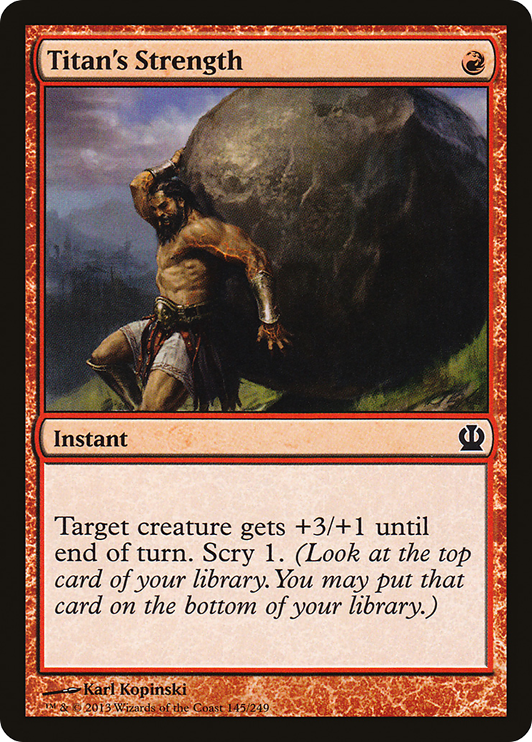 {C} Titan's Strength [Theros][THS 145] - Misty Mountain Games
