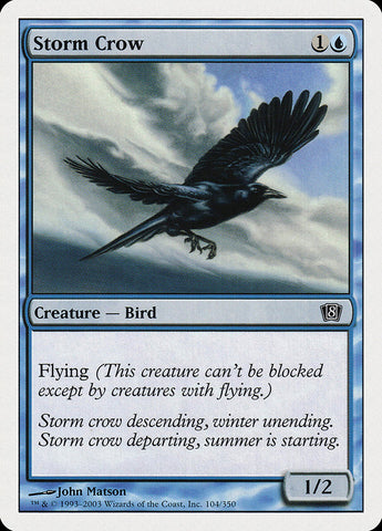 {C} Storm Crow [Eighth Edition][8ED 104]