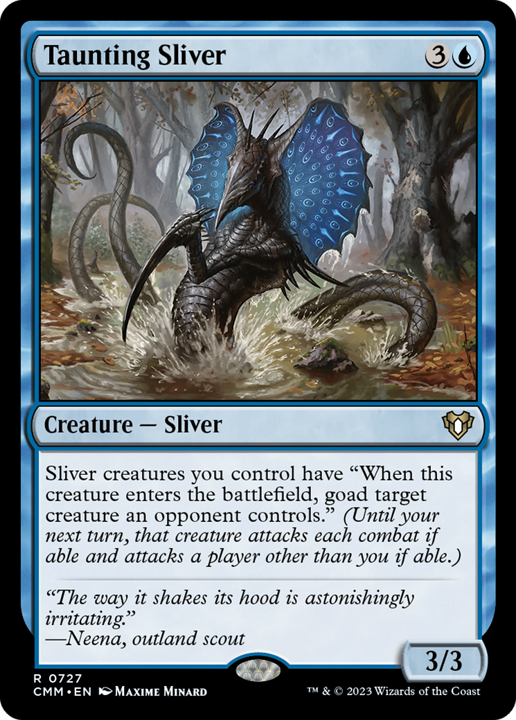 {R} Taunting Sliver [Commander Masters][CMM 727]