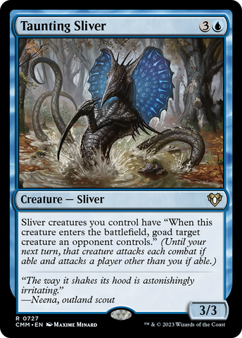 {R} Taunting Sliver [Commander Masters][CMM 727]