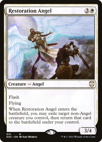 {R} Restoration Angel [Kaldheim Commander][KHC 031]