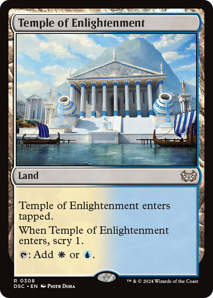 {R} Temple of Enlightenment [Duskmourn: House of Horror Commander][DSC 308]