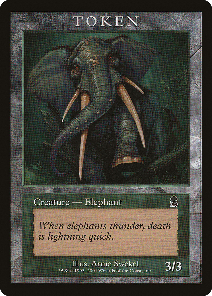 {T} Elephant Token [Magic Player Rewards 2002][TPR2 005] - Misty Mountain Games