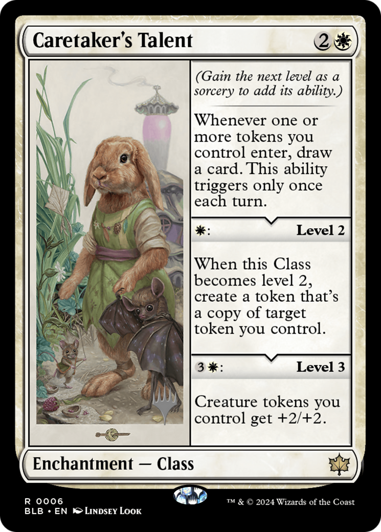 {@R} Caretaker's Talent (Promo Pack) [Bloomburrow Promos][PP BLB 006]