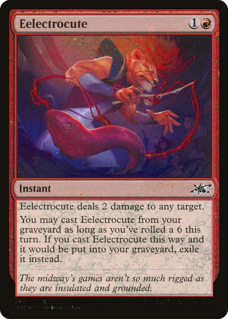 {C} Eelectrocute (Galaxy Foil) [Unfinity][UNF 392]