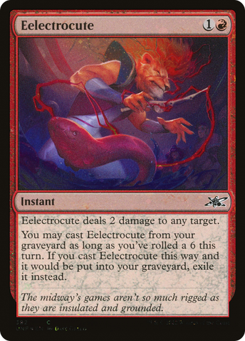 {C} Eelectrocute (Galaxy Foil) [Unfinity][UNF 392]