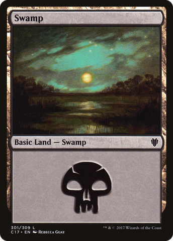 {B}[C17 301] Swamp (301) [Commander 2017]