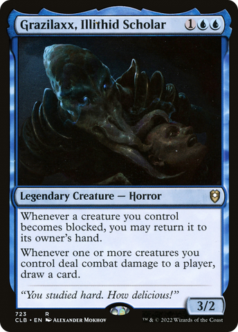 {R} Grazilaxx, Illithid Scholar [Commander Legends: Battle for Baldur's Gate][CLB 723]