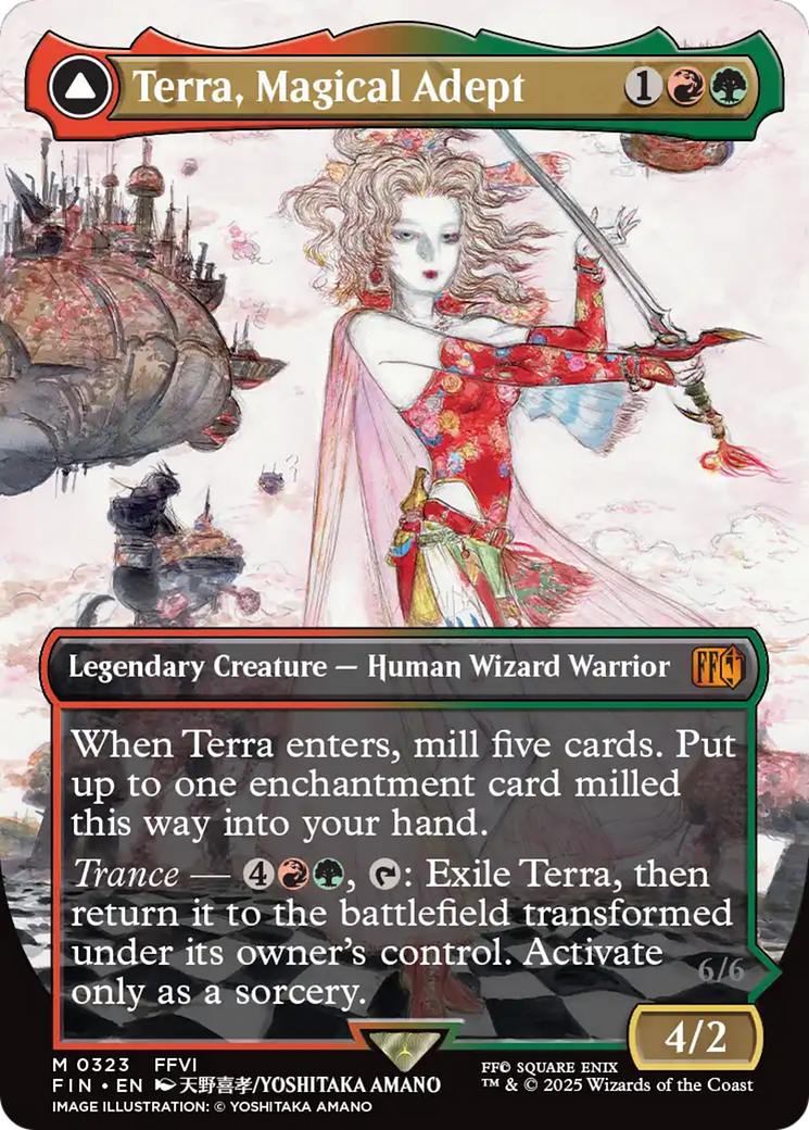 {@@FIN R} Terra, Magical Adept // Esper Terra (Borderless) [FINAL FANTASY][FIN 323]