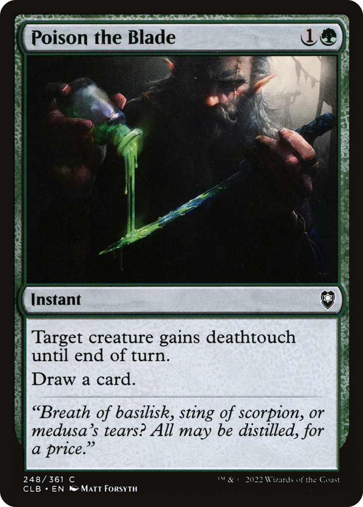 {C} Poison the Blade [Commander Legends: Battle for Baldur's Gate][CLB 248]