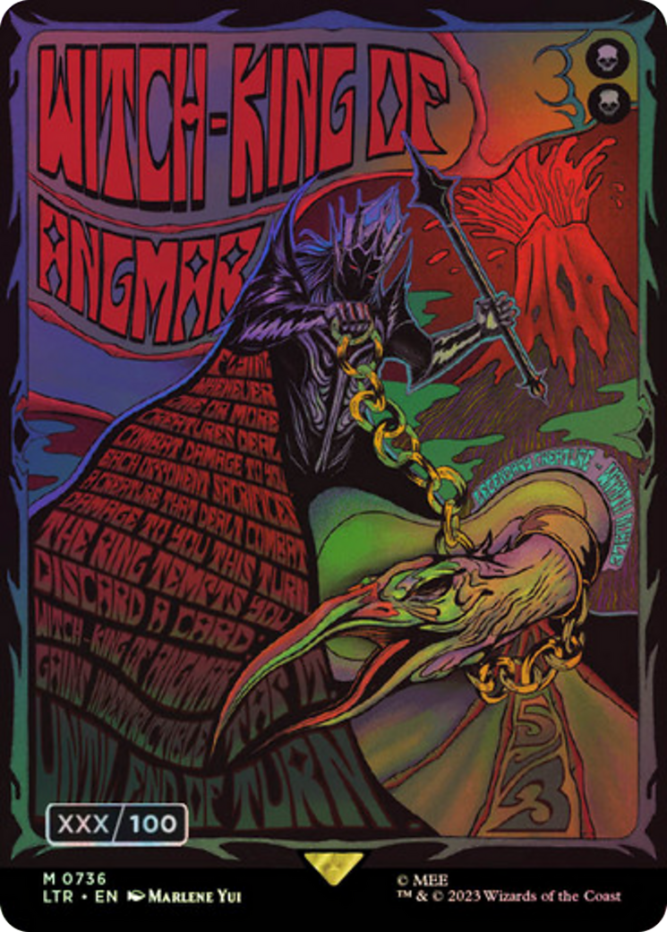 {R} Witch-king of Angmar (Borderless Poster) (Serialized) [The Lord of the Rings: Tales of Middle-Earth][SR LTR 736]