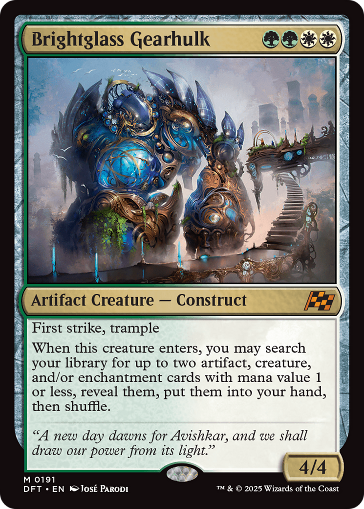 {@R} Brightglass Gearhulk [Aetherdrift][DFT 191]