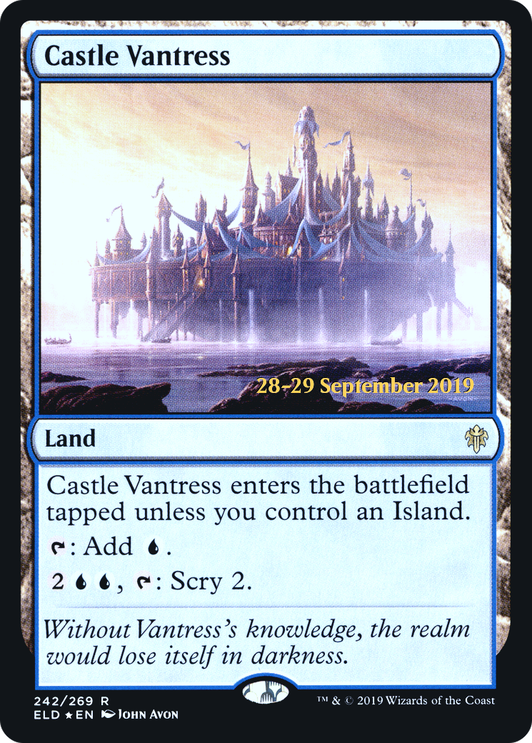 {R} Castle Vantress [Throne of Eldraine Prerelease Promos][PR ELD 242]