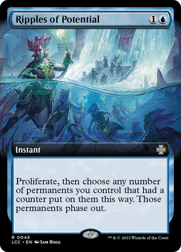 {R} Ripples of Potential (Extended Art) [The Lost Caverns of Ixalan Commander][LCC 045]