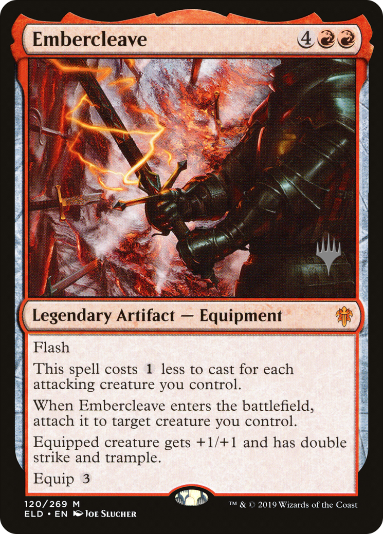 {R} Embercleave (Promo Pack) [Throne of Eldraine Promos][PP ELD 120]
