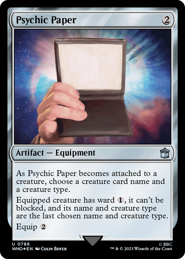 {C} Psychic Paper (Surge Foil) [Doctor Who][WHO 786]