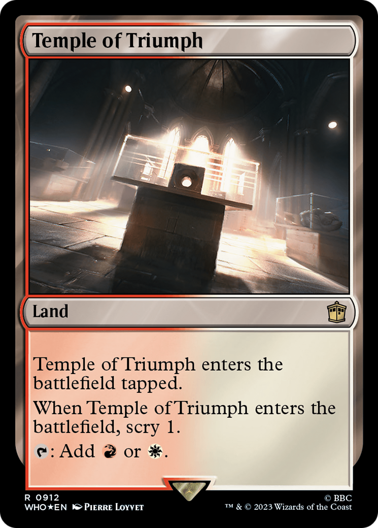 {R} Temple of Triumph (Surge Foil) [Doctor Who][WHO 912]