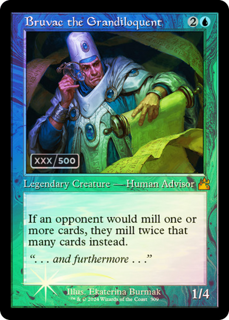 {R} Bruvac the Grandiloquent (Retro) (Serialized) [Ravnica Remastered][SR RVR 309]