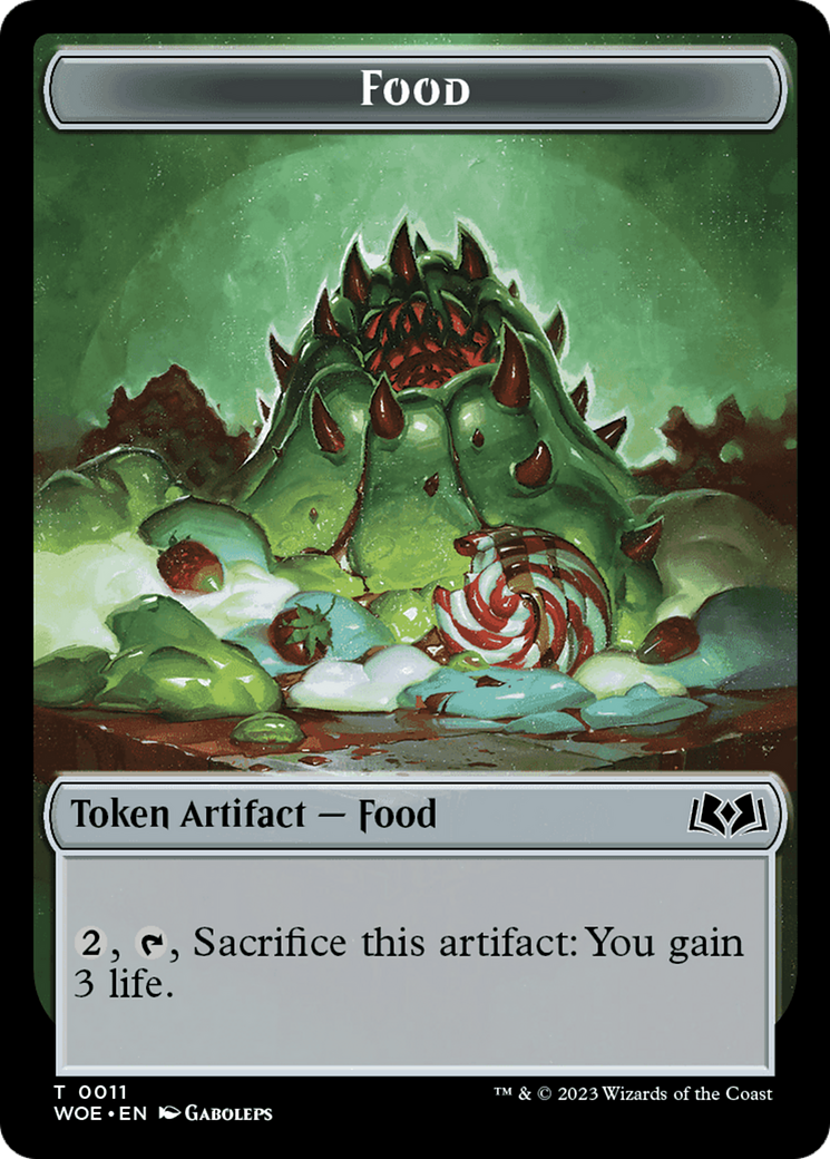 {T} Mouse // Food (0011) Double-Sided Token [Wilds of Eldraine Tokens][TWOE 4//11]